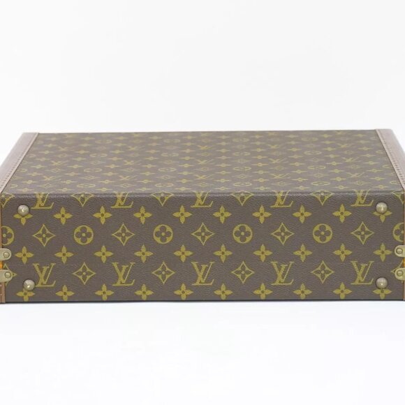 Louis Vuitton President M53012 Monogram Canvas Trunk Briefcase Brown Gold - Picture 5 of 16